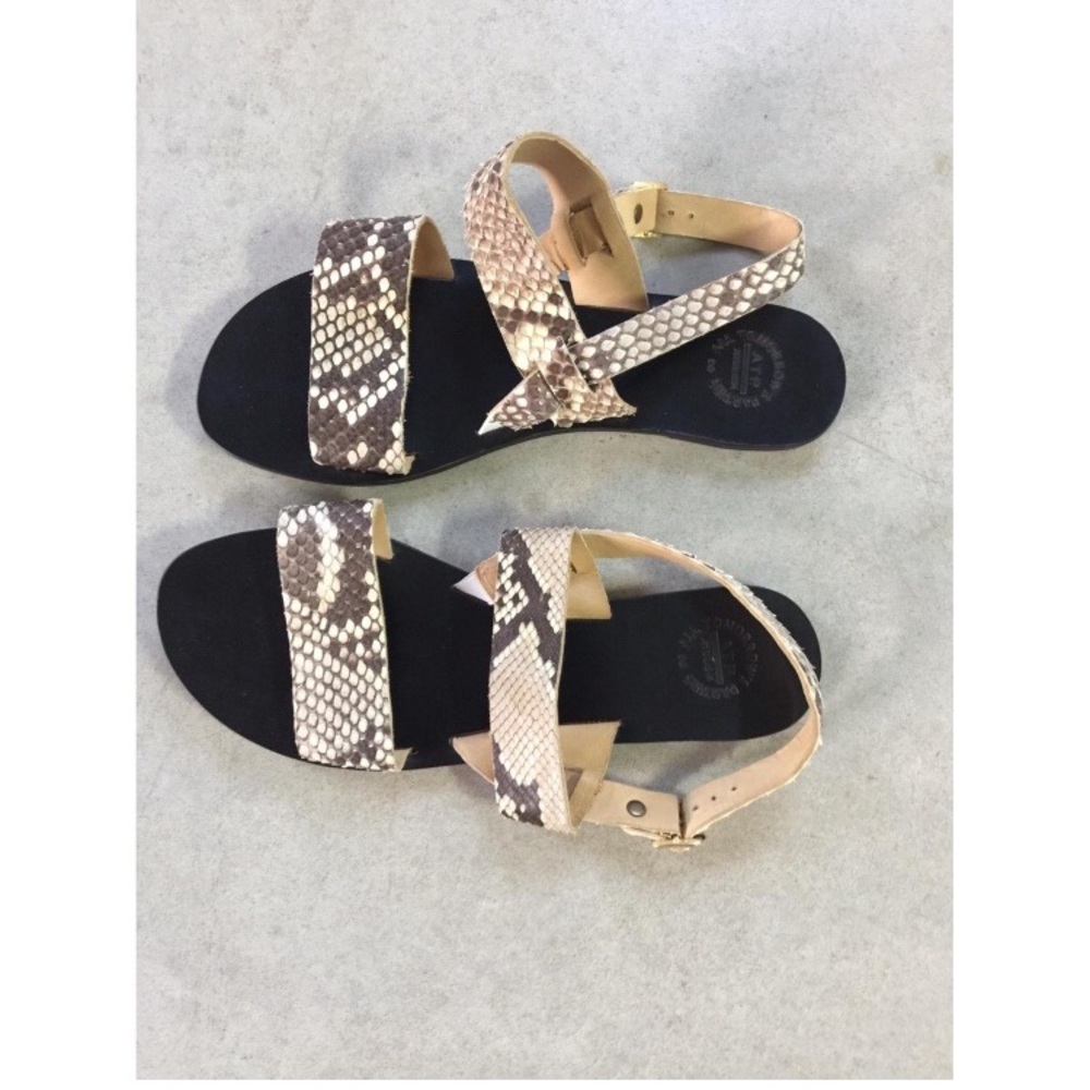 ATP Atelier Snakeskin Sandals